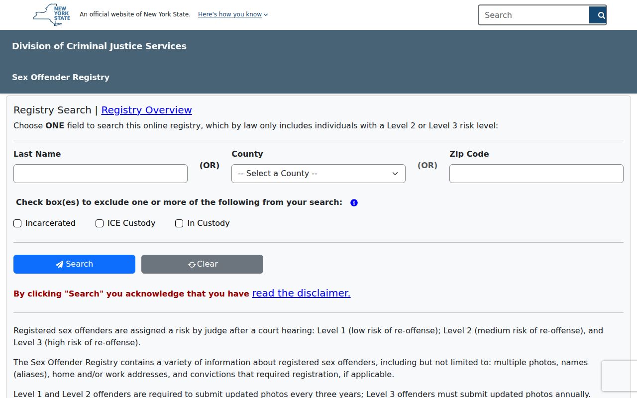 Brookhaven residents directory New York offender registry search restrictions