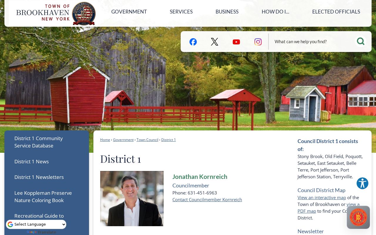 Brookhaven neighbors civic geography and official council district community information